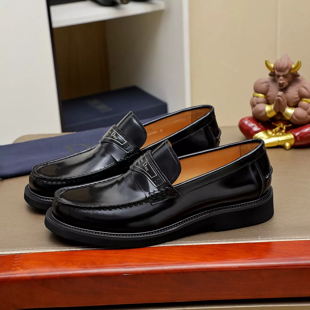 Comfortable 5245 Christian Dior Leather Shoes For Men