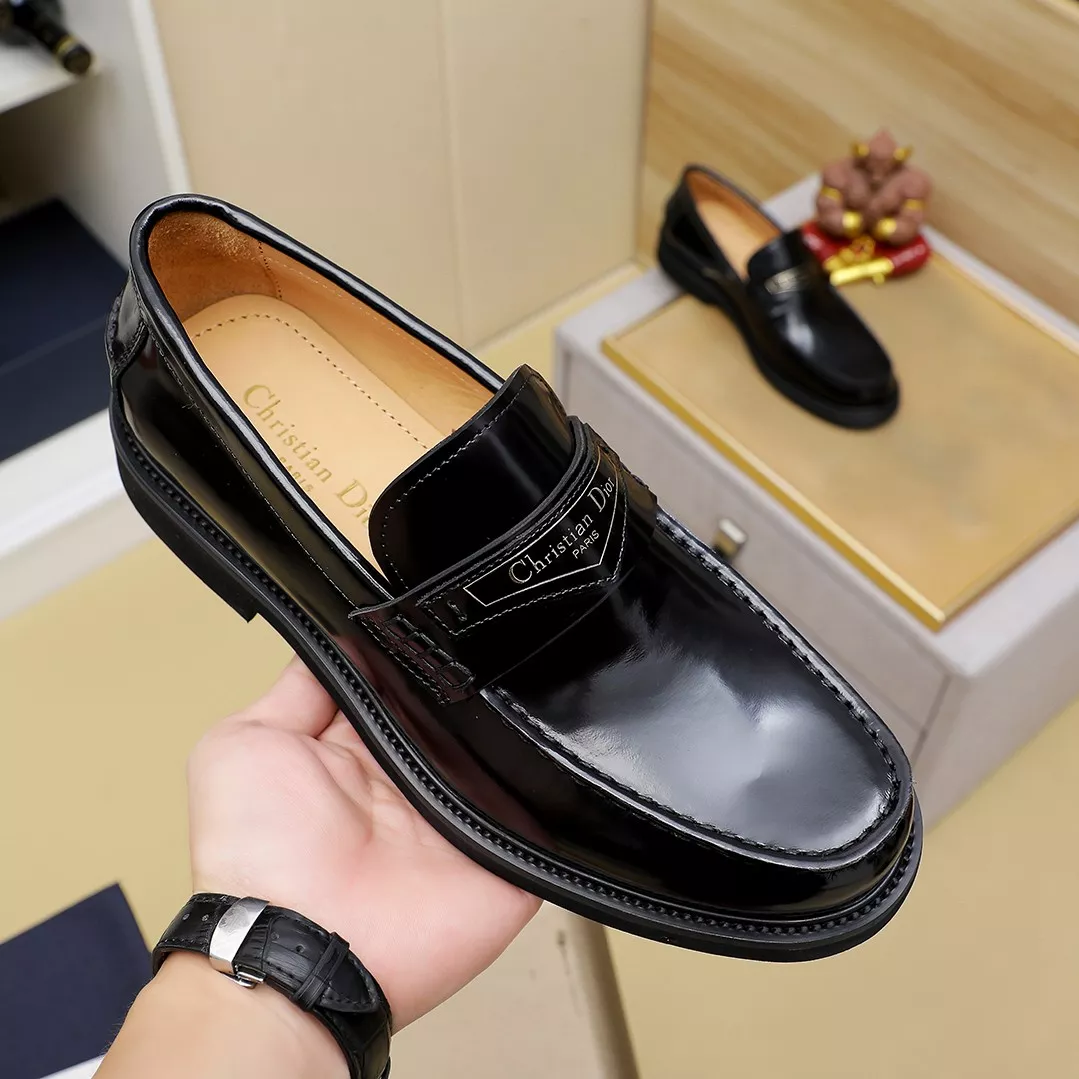 Comfortable 5245 Christian Dior Leather Shoes For Men