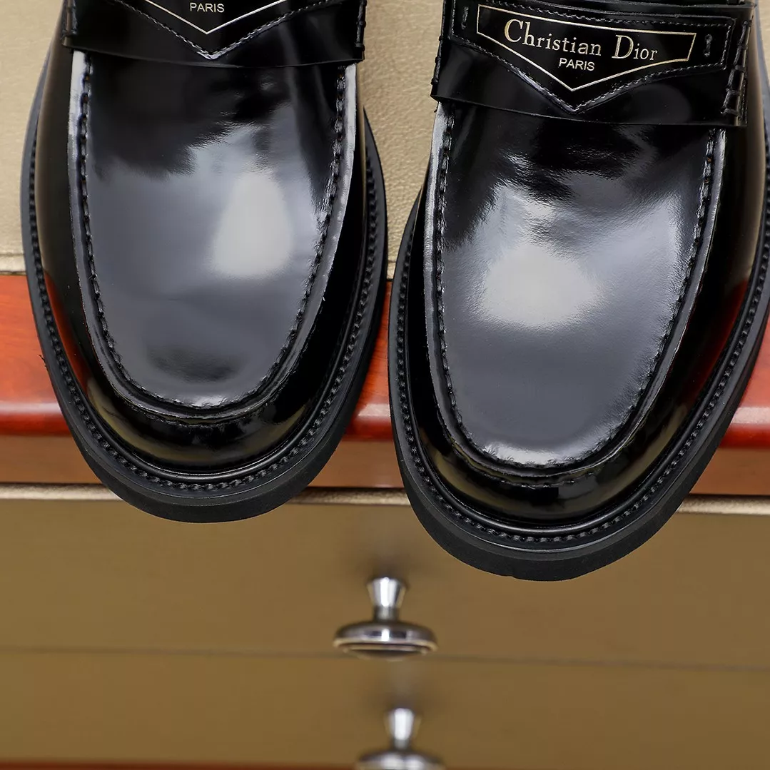Comfortable 5245 Christian Dior Leather Shoes For Men