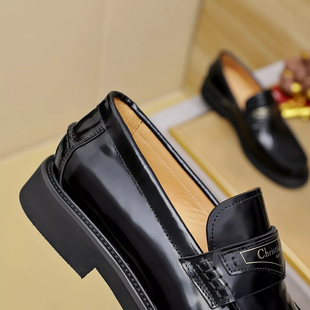 Comfortable 5245 Christian Dior Leather Shoes For Men