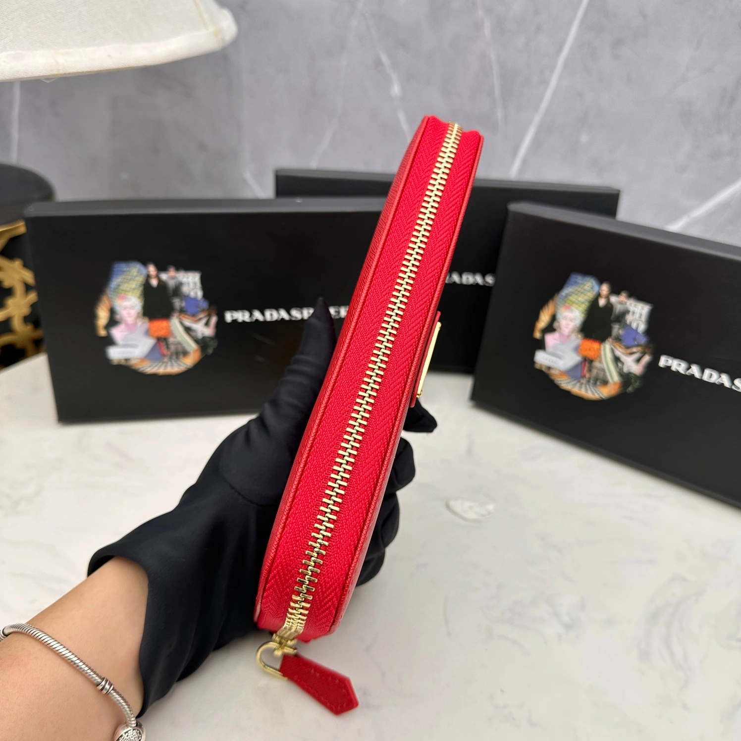 Comfortable 5256 Prada AAA Quality Wallets For Women