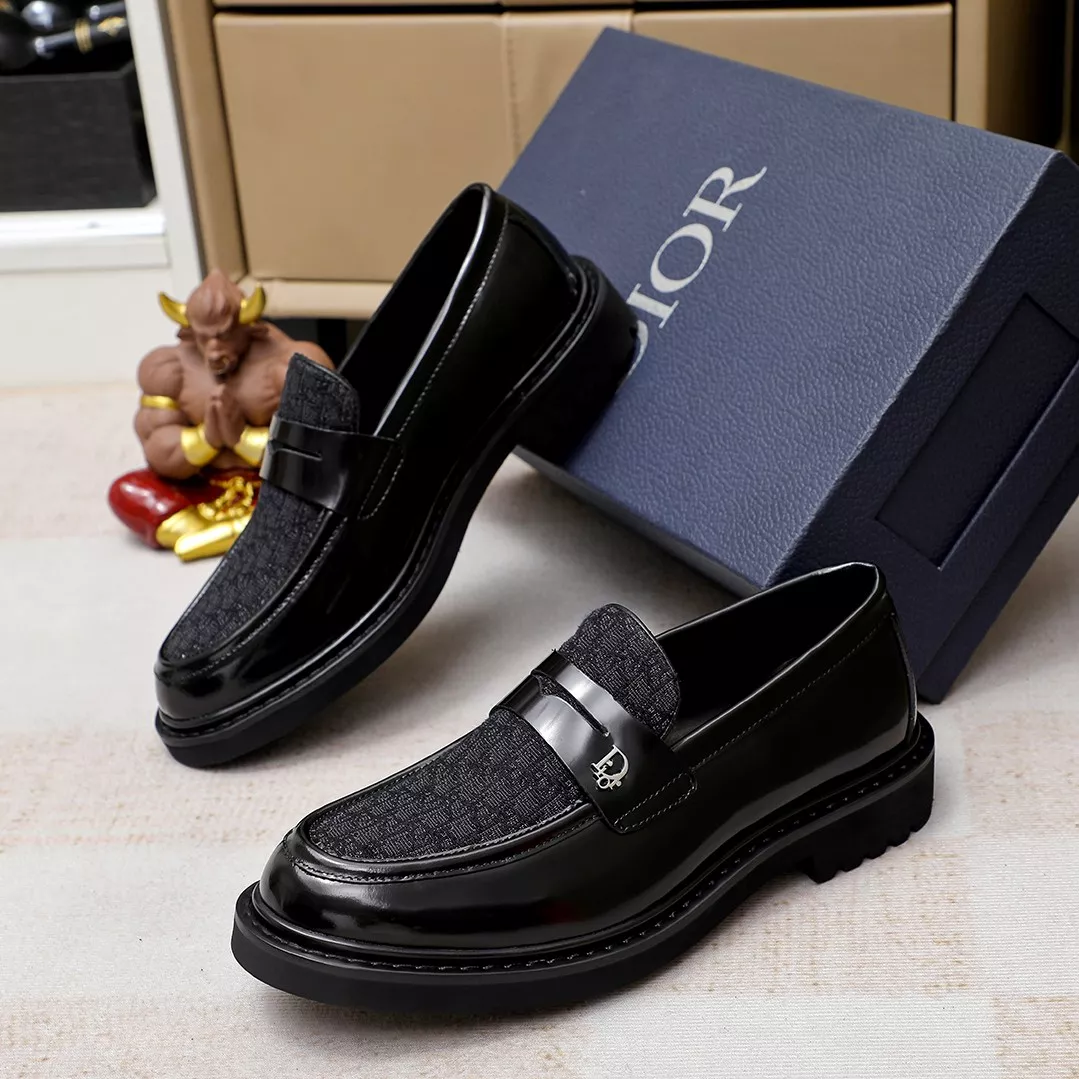 Comfortable 5378 Christian Dior Leather Shoes For Men