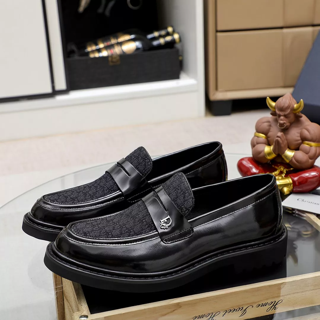 Comfortable 5378 Christian Dior Leather Shoes For Men
