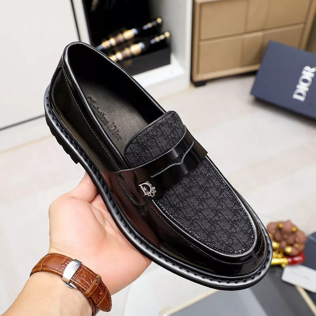 Comfortable 5378 Christian Dior Leather Shoes For Men