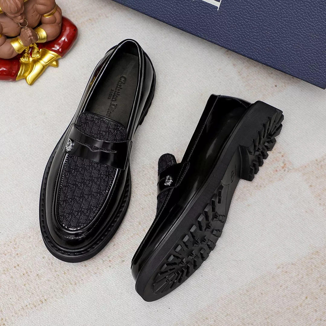 Comfortable 5378 Christian Dior Leather Shoes For Men