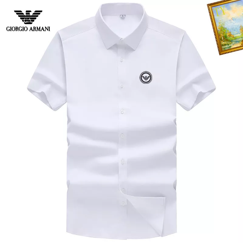 Comfortable 5640 Armani Shirts Short Sleeved For Men