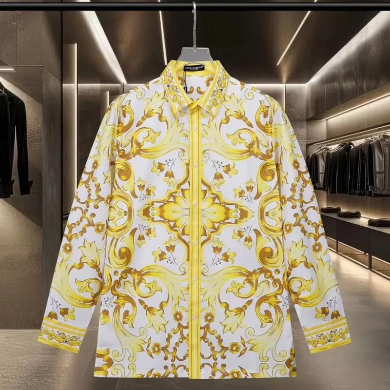 Comfortable 6507 Dolce & Gabbana D&G Shirts Long Sleeved For Unisex