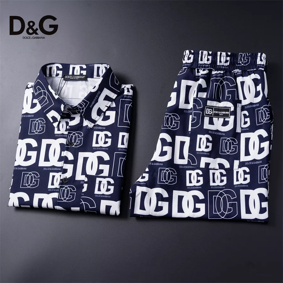 Comfortable 6629 Dolce & Gabbana D&G Tracksuits Short Sleeved For Men
