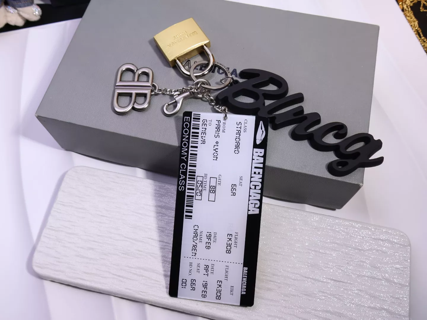 Comfortable 7030 Balenciaga Key Holder And Bag Buckle