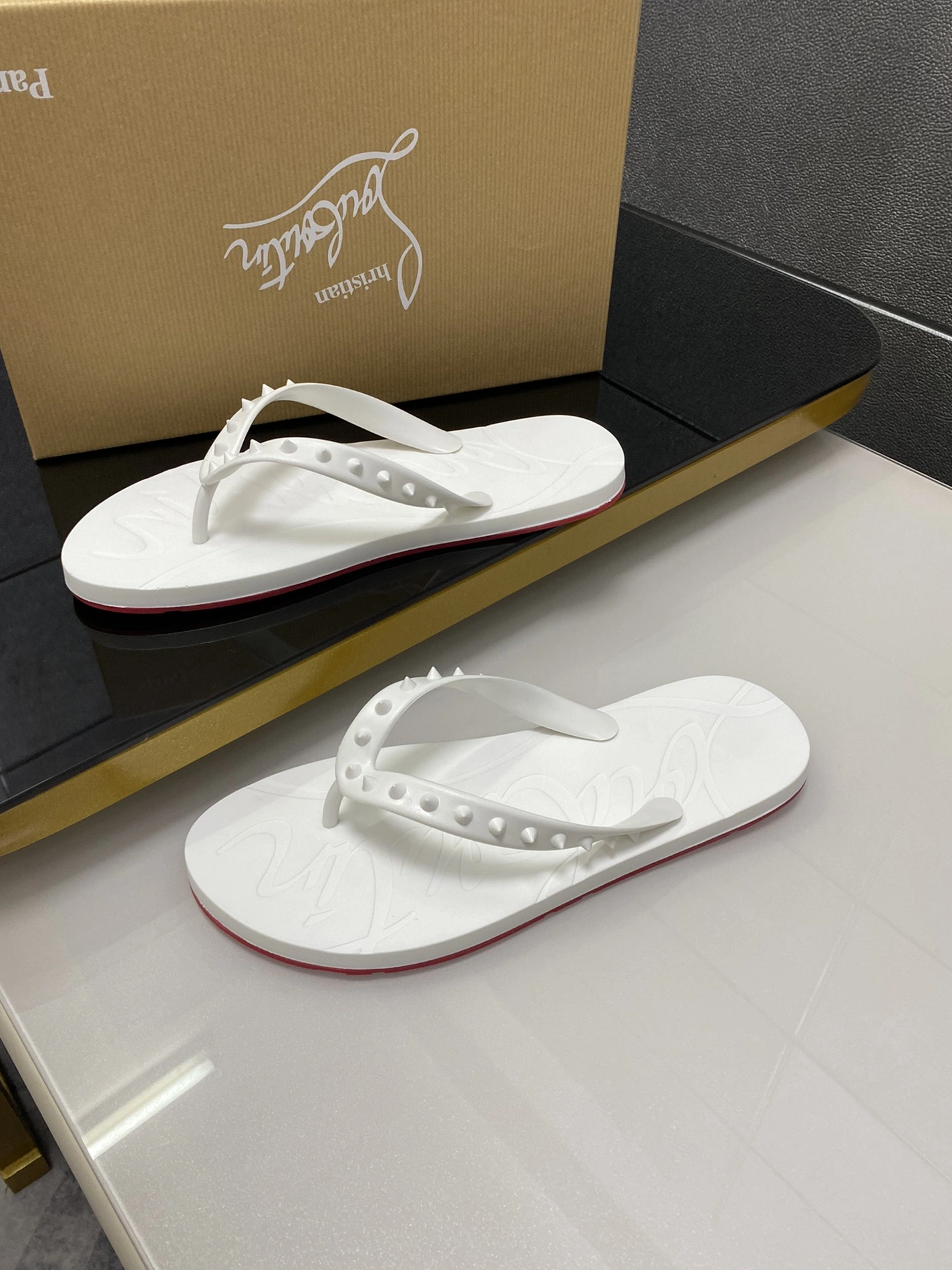 Comfortable 7229 Christian Louboutin CL Slippers For Men