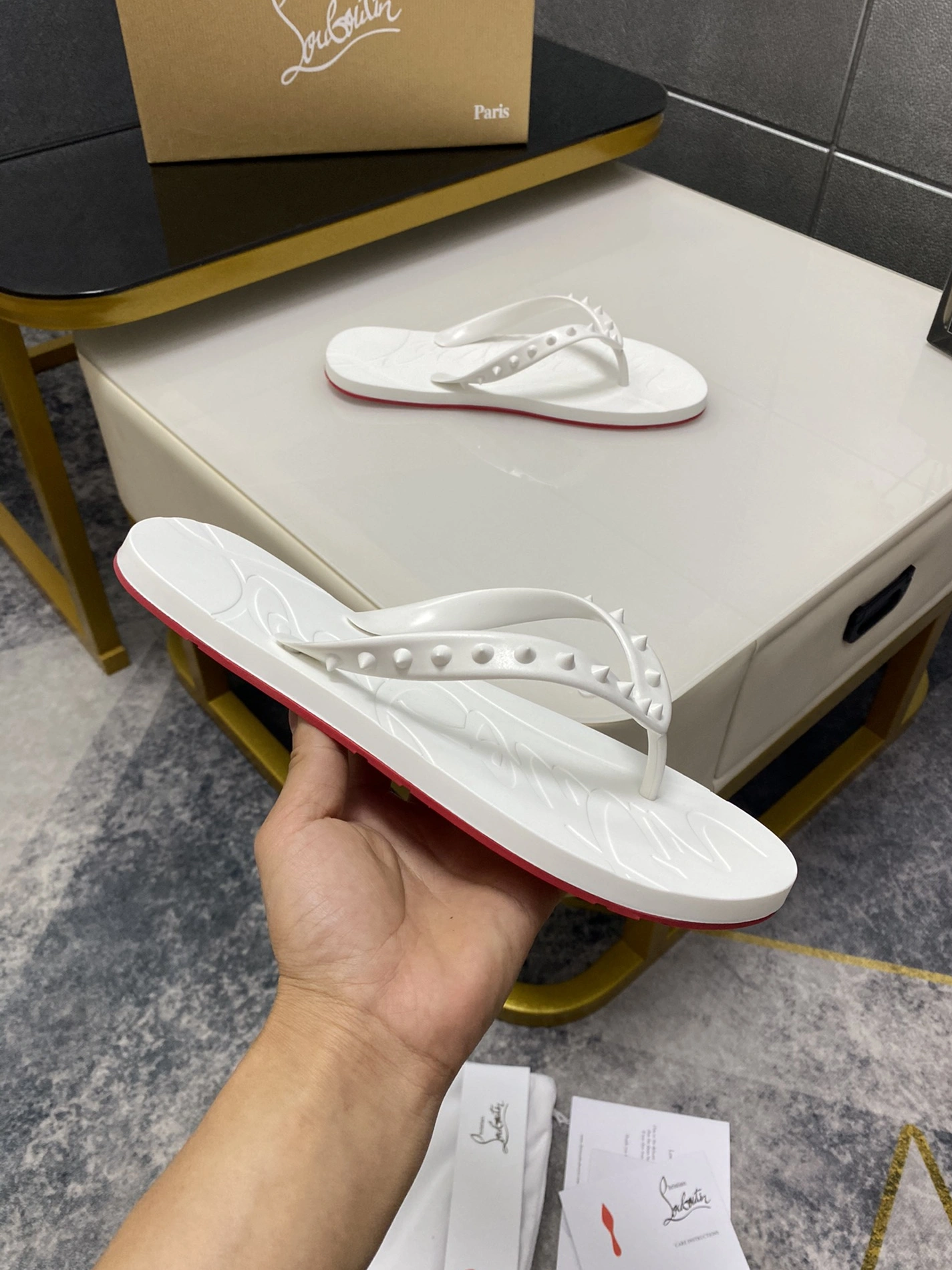 Comfortable 7229 Christian Louboutin CL Slippers For Men