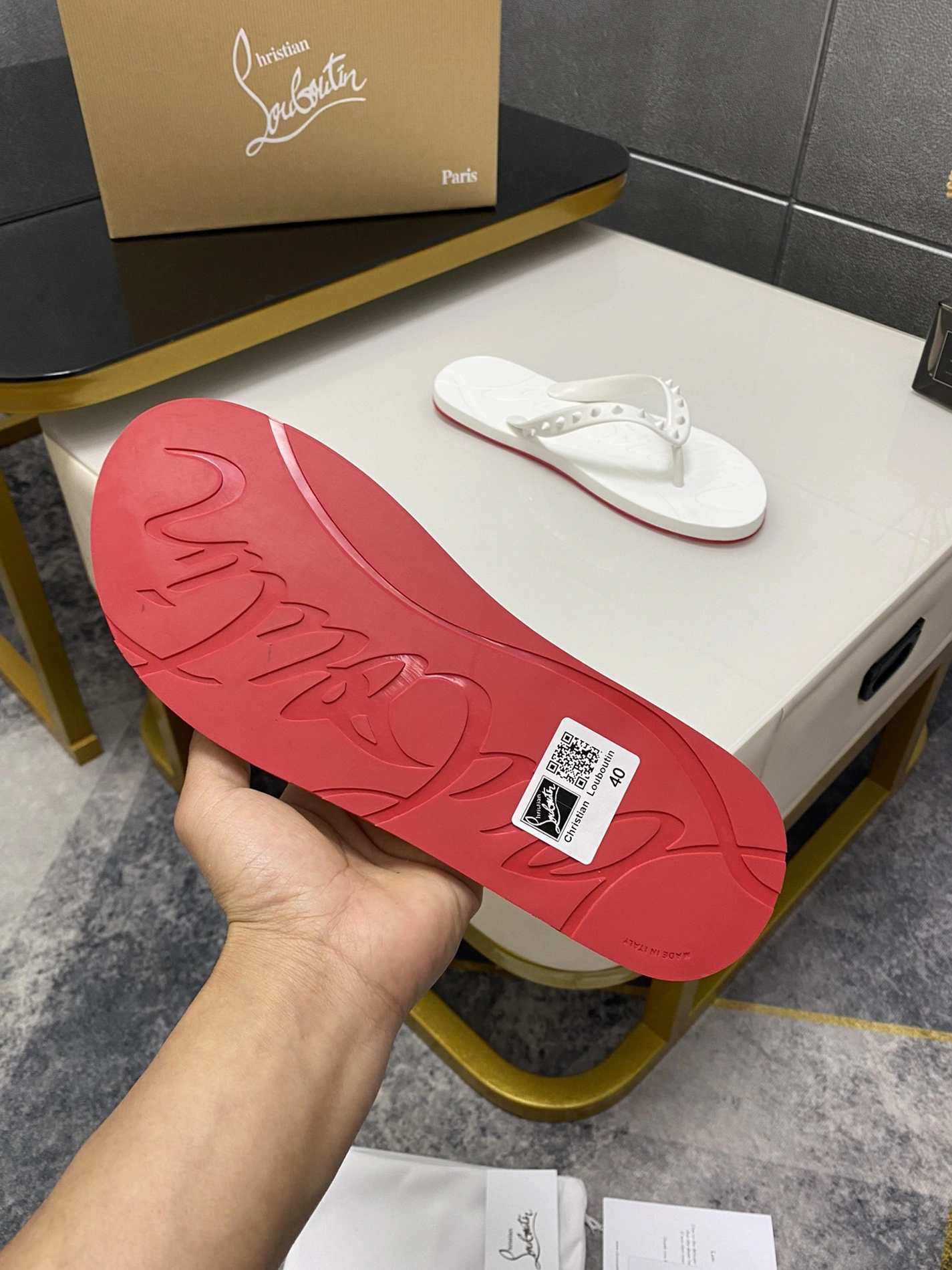 Comfortable 7229 Christian Louboutin CL Slippers For Men