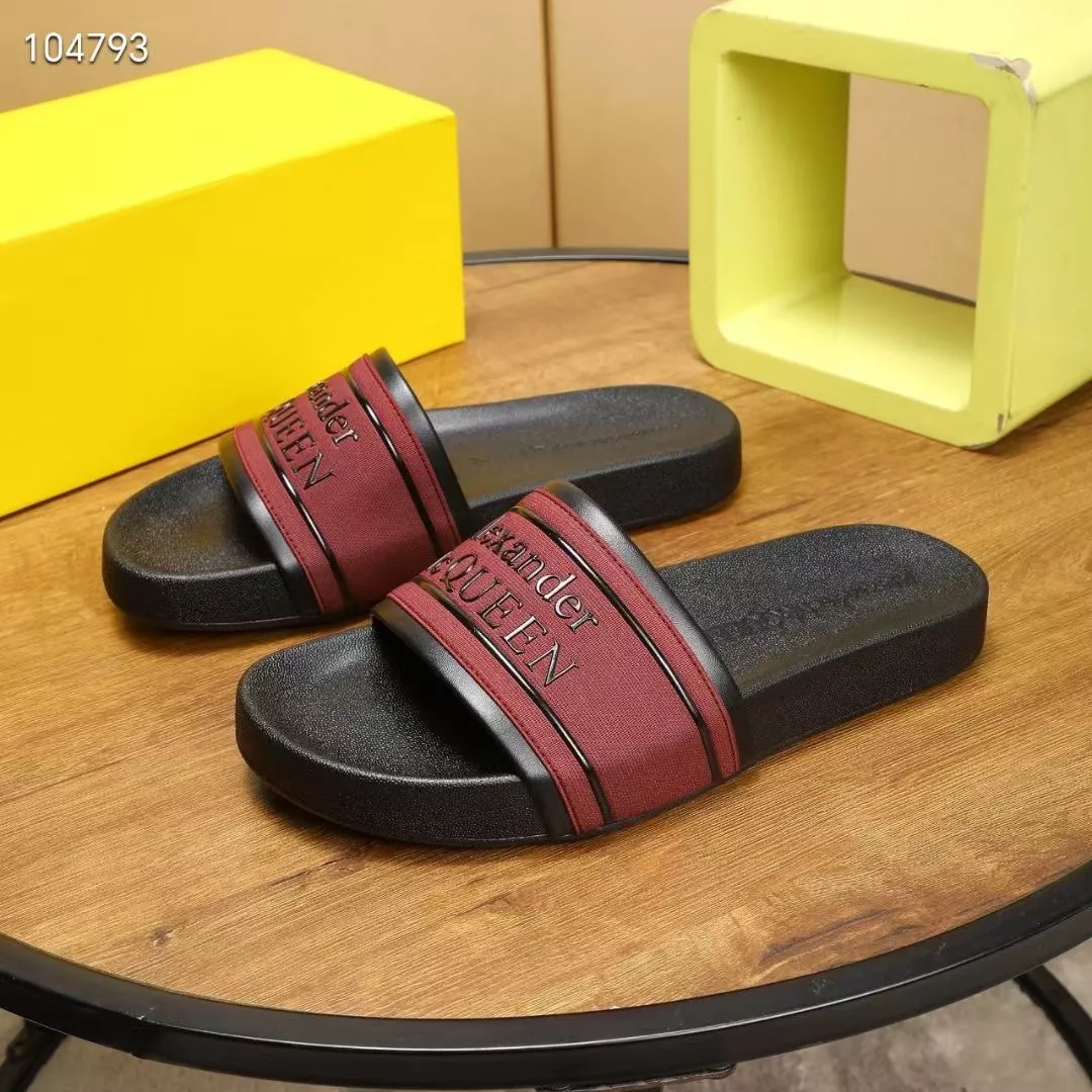 Comfortable 7344 Alexander McQueen Slippers For Men