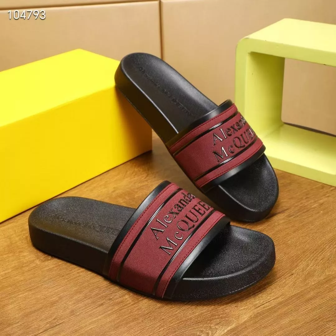 Comfortable 7344 Alexander McQueen Slippers For Men
