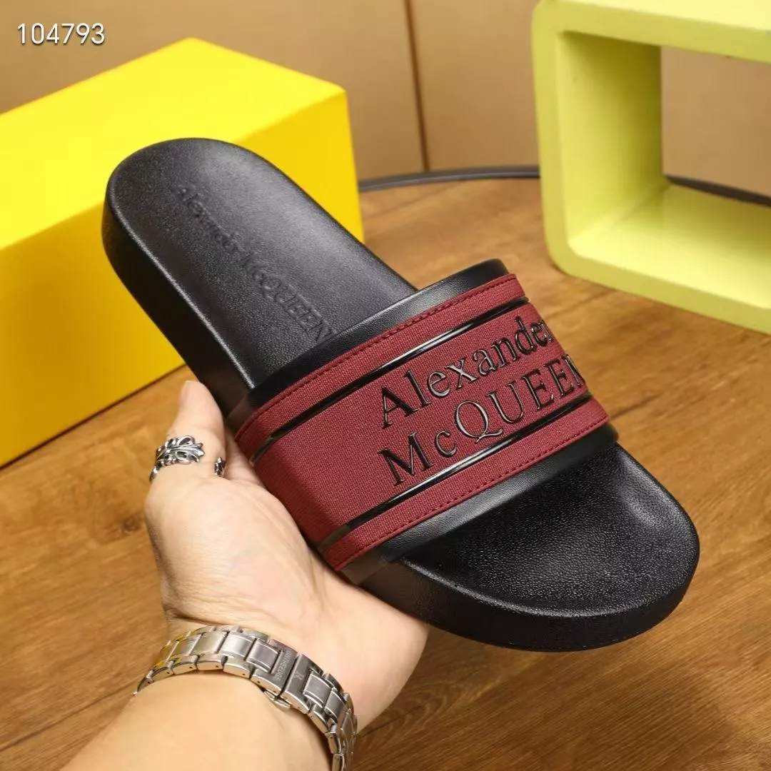Comfortable 7344 Alexander McQueen Slippers For Men