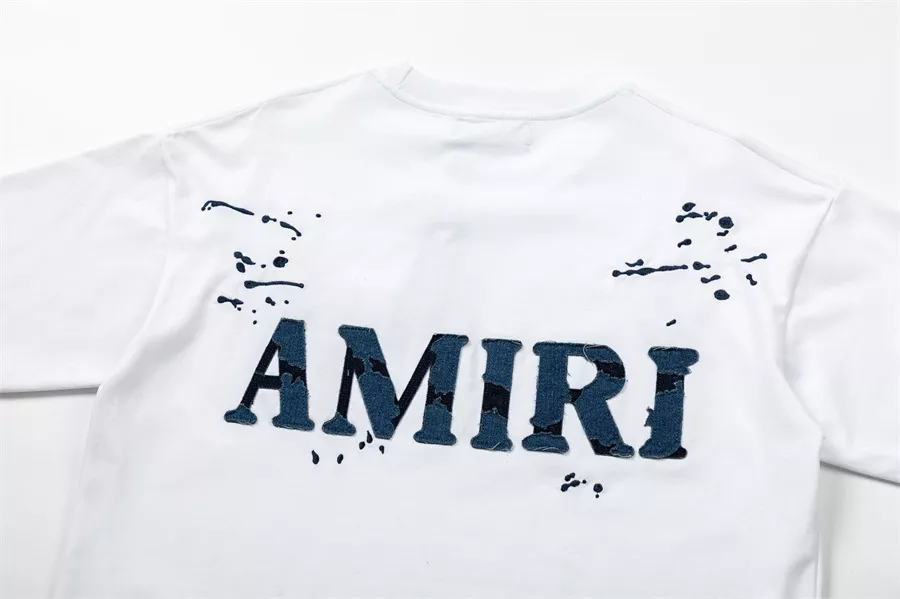 Comfortable 7456 Amiri T-Shirts Short Sleeved For Unisex