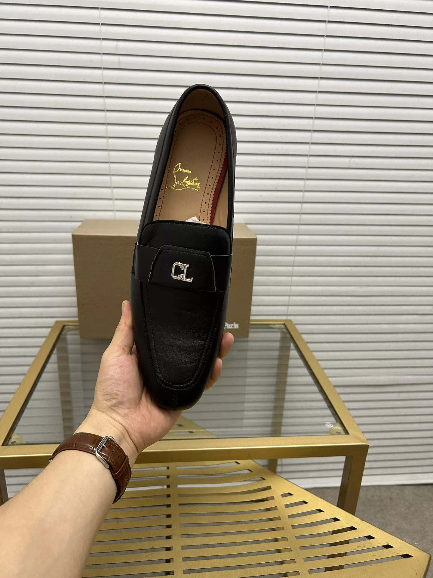 Comfortable 7467 Christian Louboutin Leather Shoes For Men