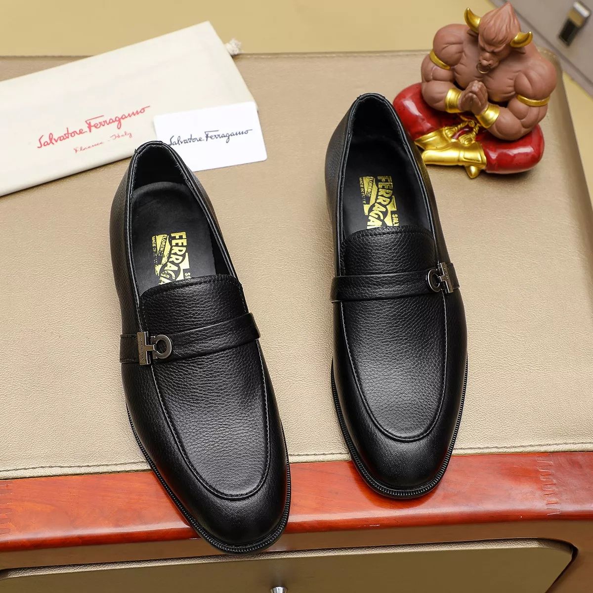 Comfortable 7481 Salvatore Ferragamo Leather Shoes For Men