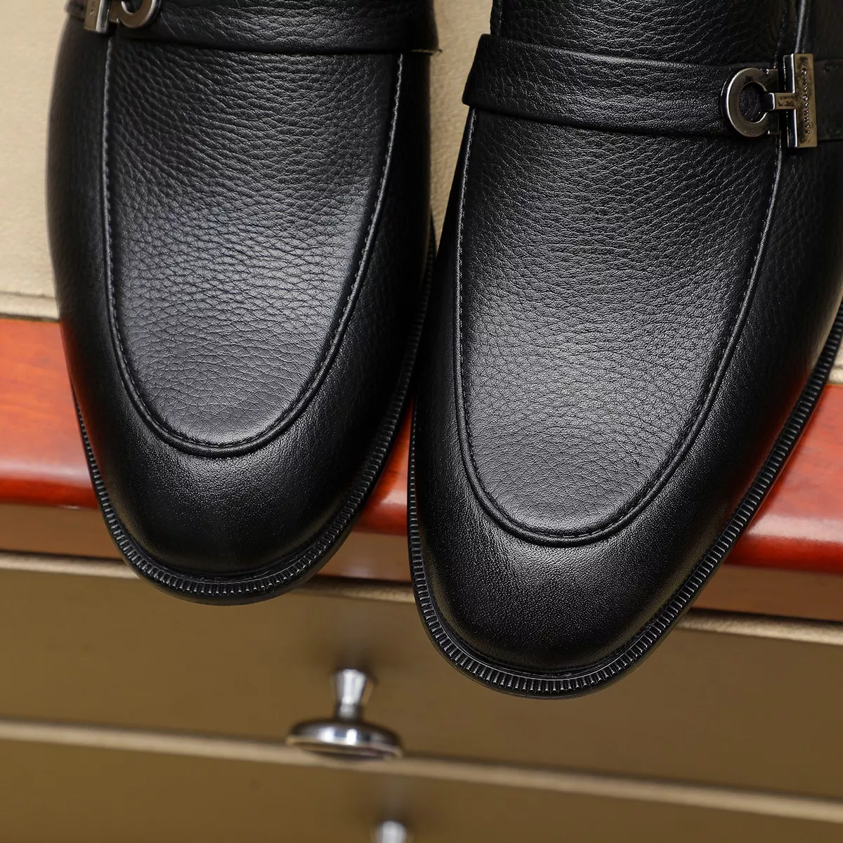Comfortable 7481 Salvatore Ferragamo Leather Shoes For Men