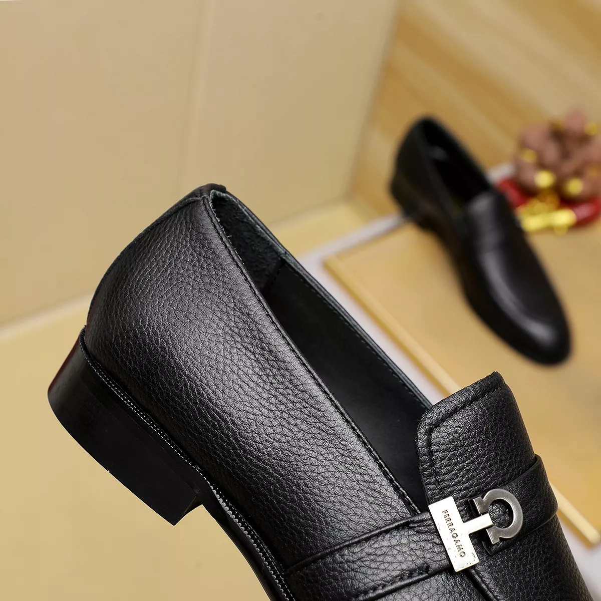 Comfortable 7481 Salvatore Ferragamo Leather Shoes For Men