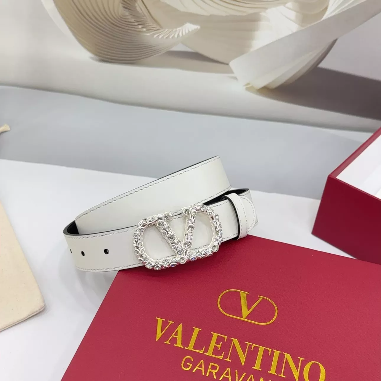 Comfortable 7687 Valentino AAA Quality Belts In 3.0cm For Women
