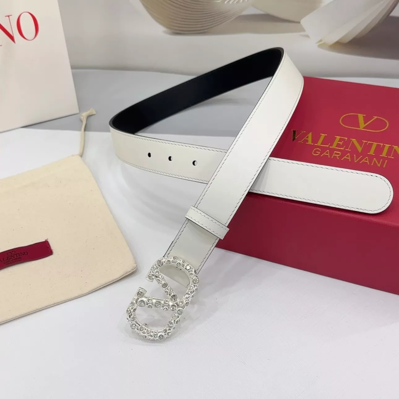 Comfortable 7687 Valentino AAA Quality Belts In 3.0cm For Women