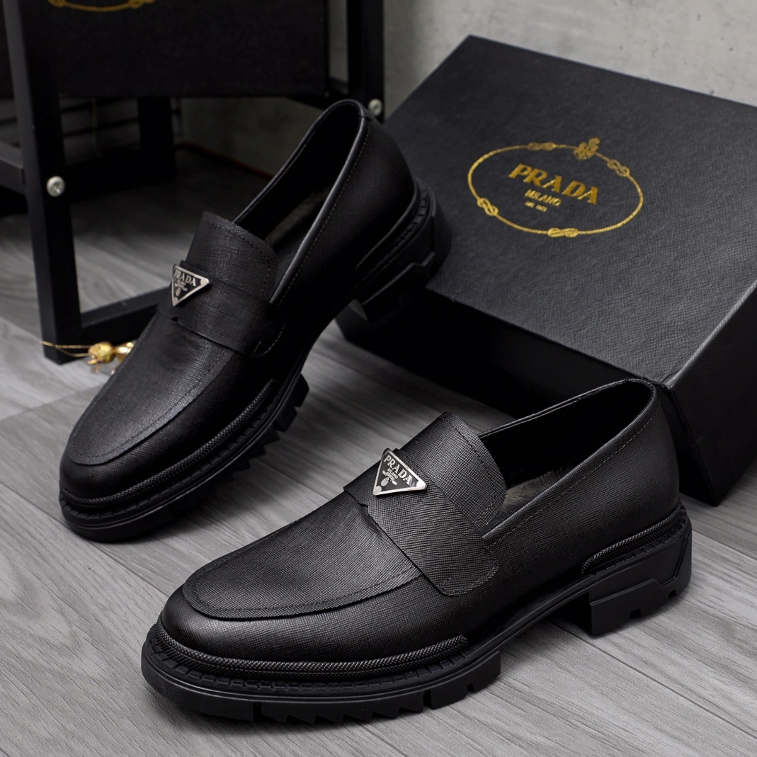 Comfortable 7747 Prada Leather Shoes For Men