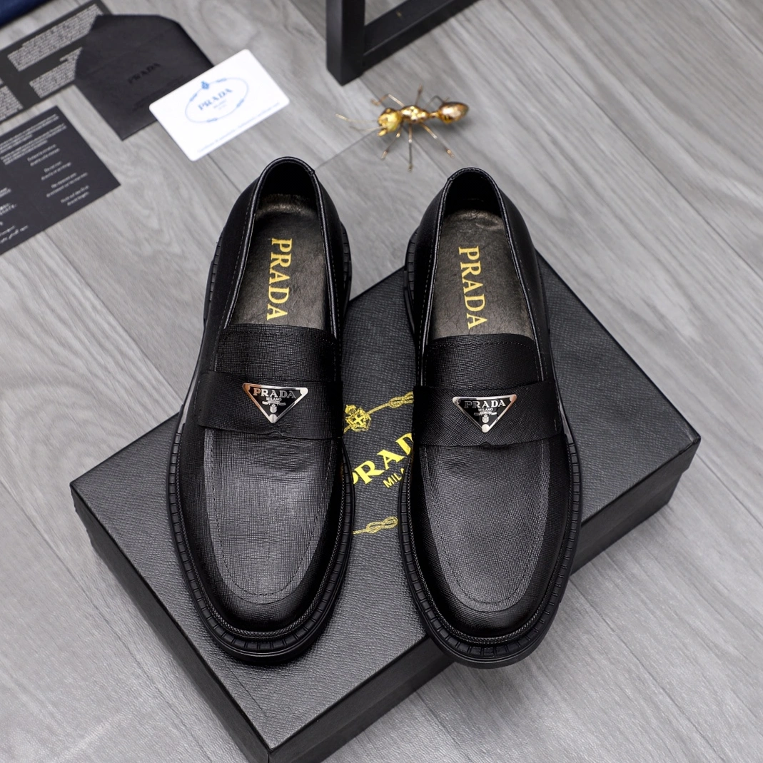 Comfortable 7747 Prada Leather Shoes For Men