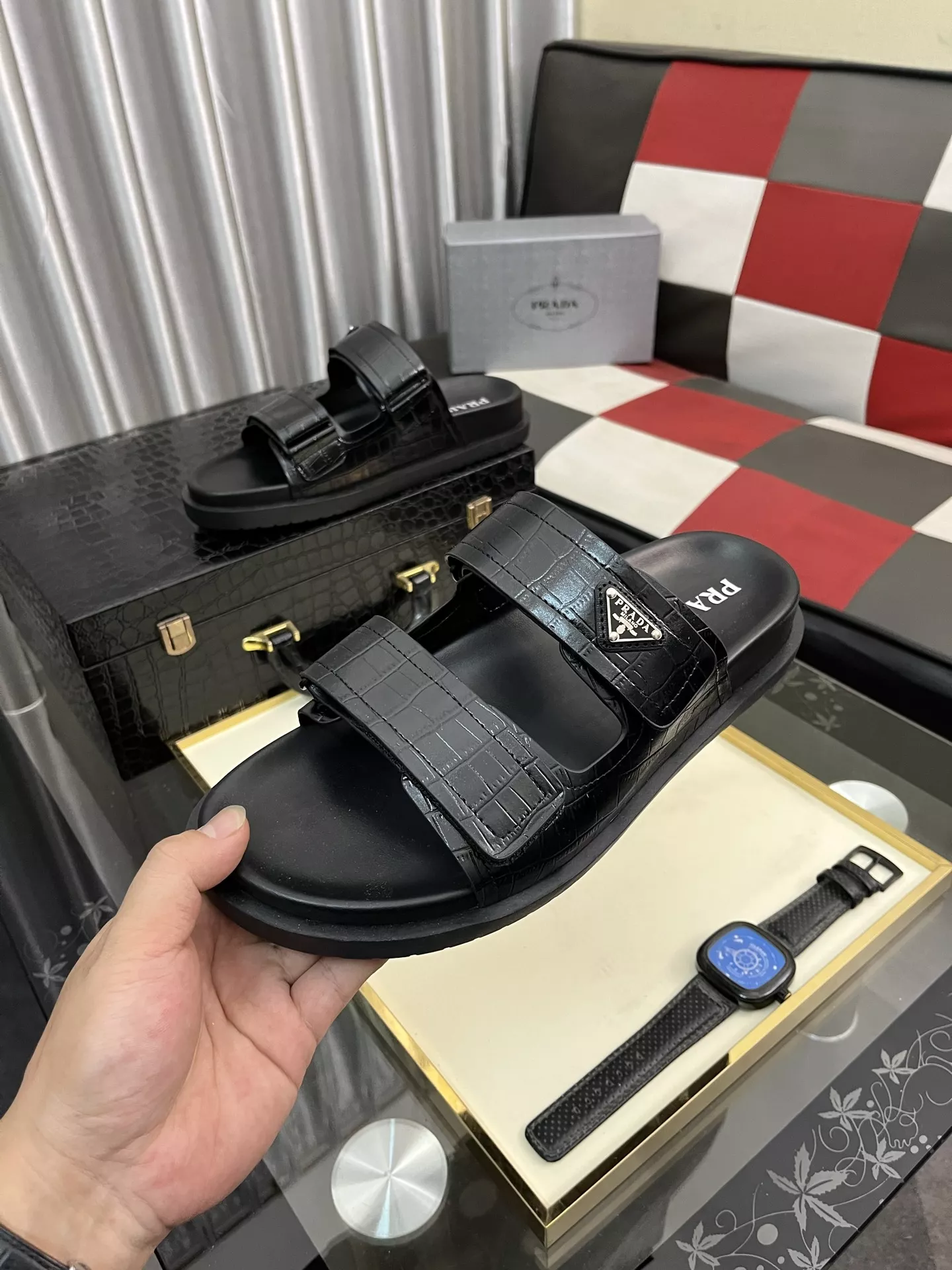 Comfortable 7894 Prada Slippers For Men