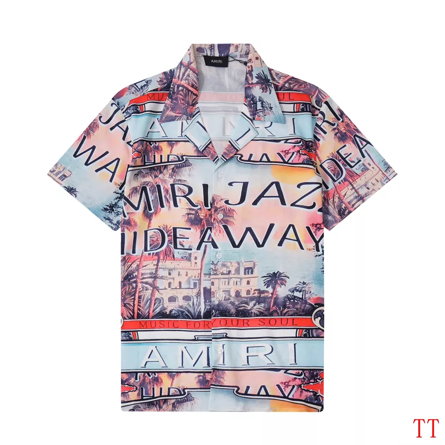 Comfortable 8029 Amiri Tracksuits Short Sleeved For Men
