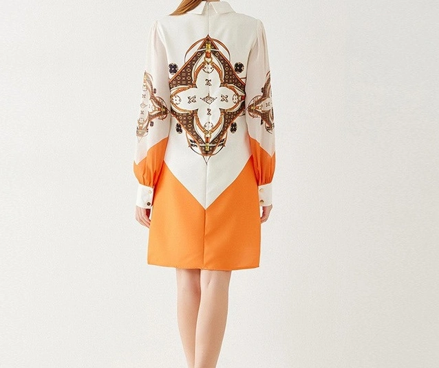 Comfortable 8102 Louis Vuitton LV Dresses Long Sleeved For Women