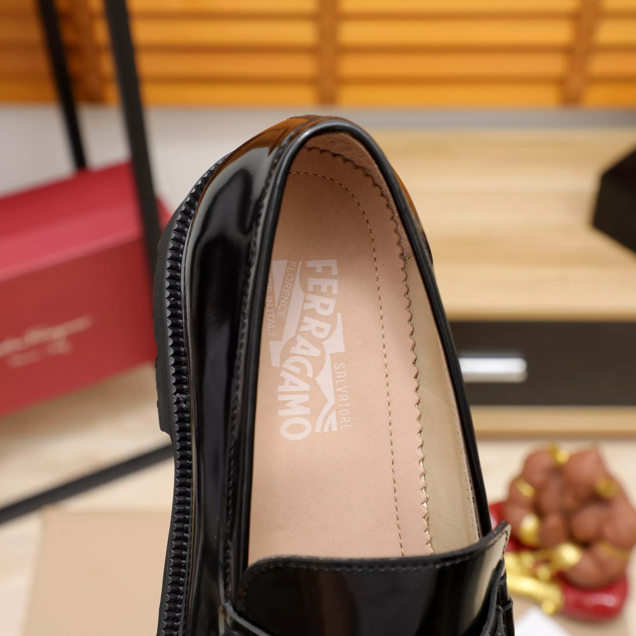 Comfortable 8118 Salvatore Ferragamo Leather Shoes For Men