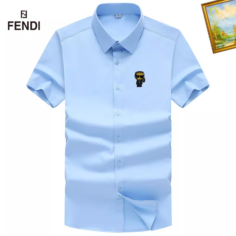 Comfortable 8137 Fendi Shirts Short Sleeved For Men