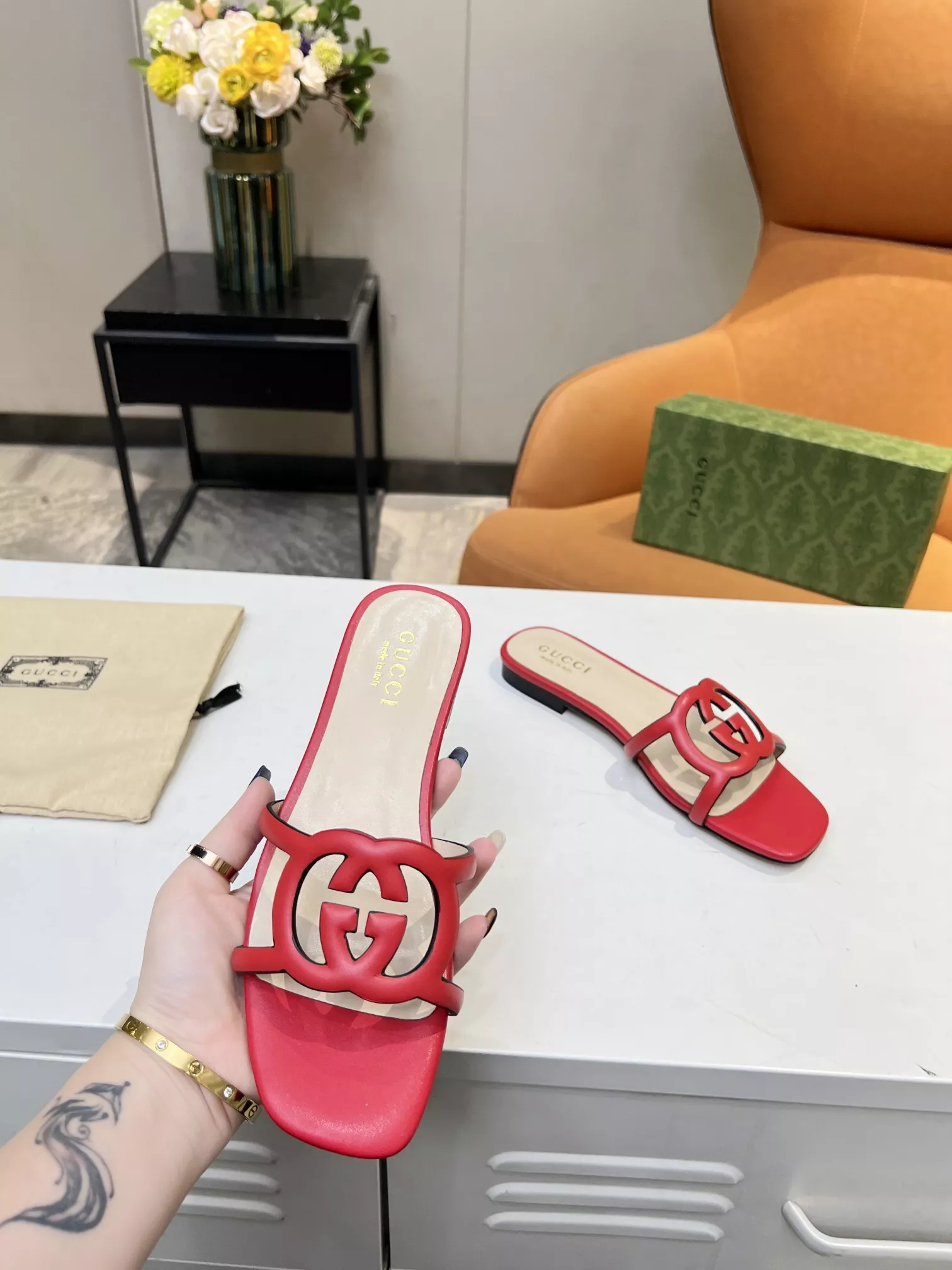 Comfortable 8143 Gucci Slippers For Women