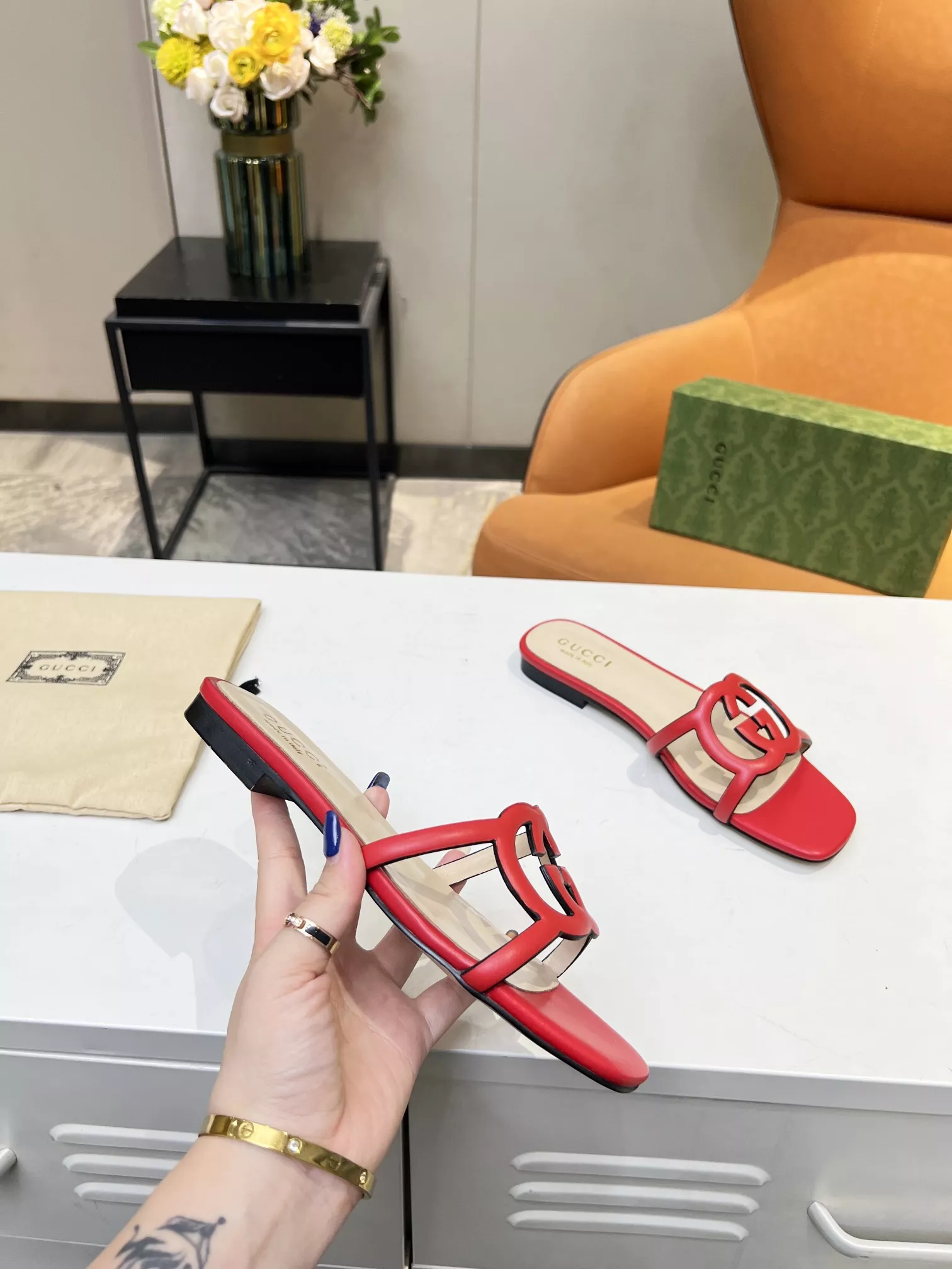 Comfortable 8143 Gucci Slippers For Women