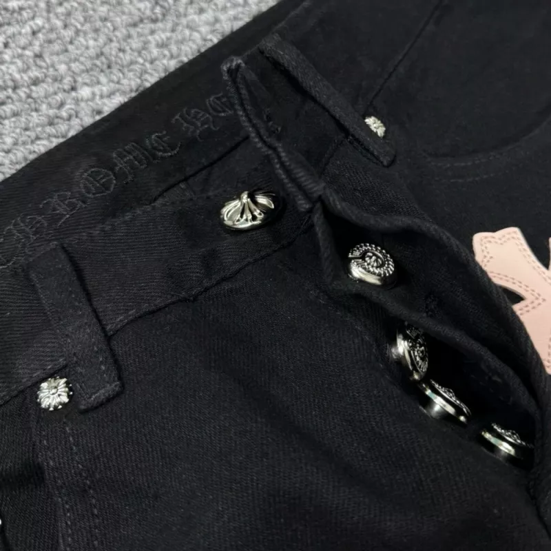 Comfortable 8156 Chrome Hearts Jeans For Unisex