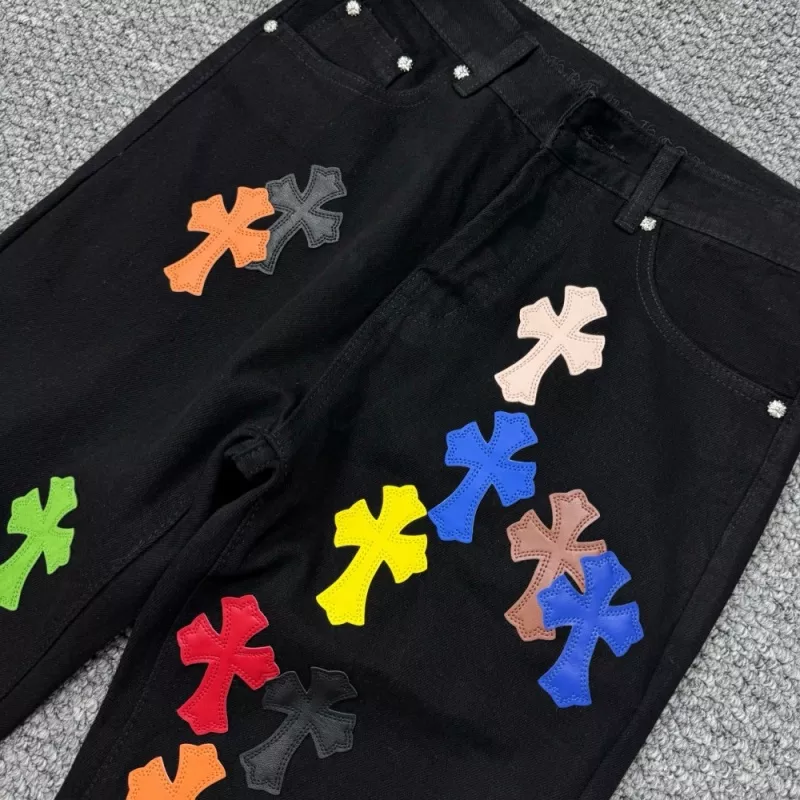 Comfortable 8156 Chrome Hearts Jeans For Unisex