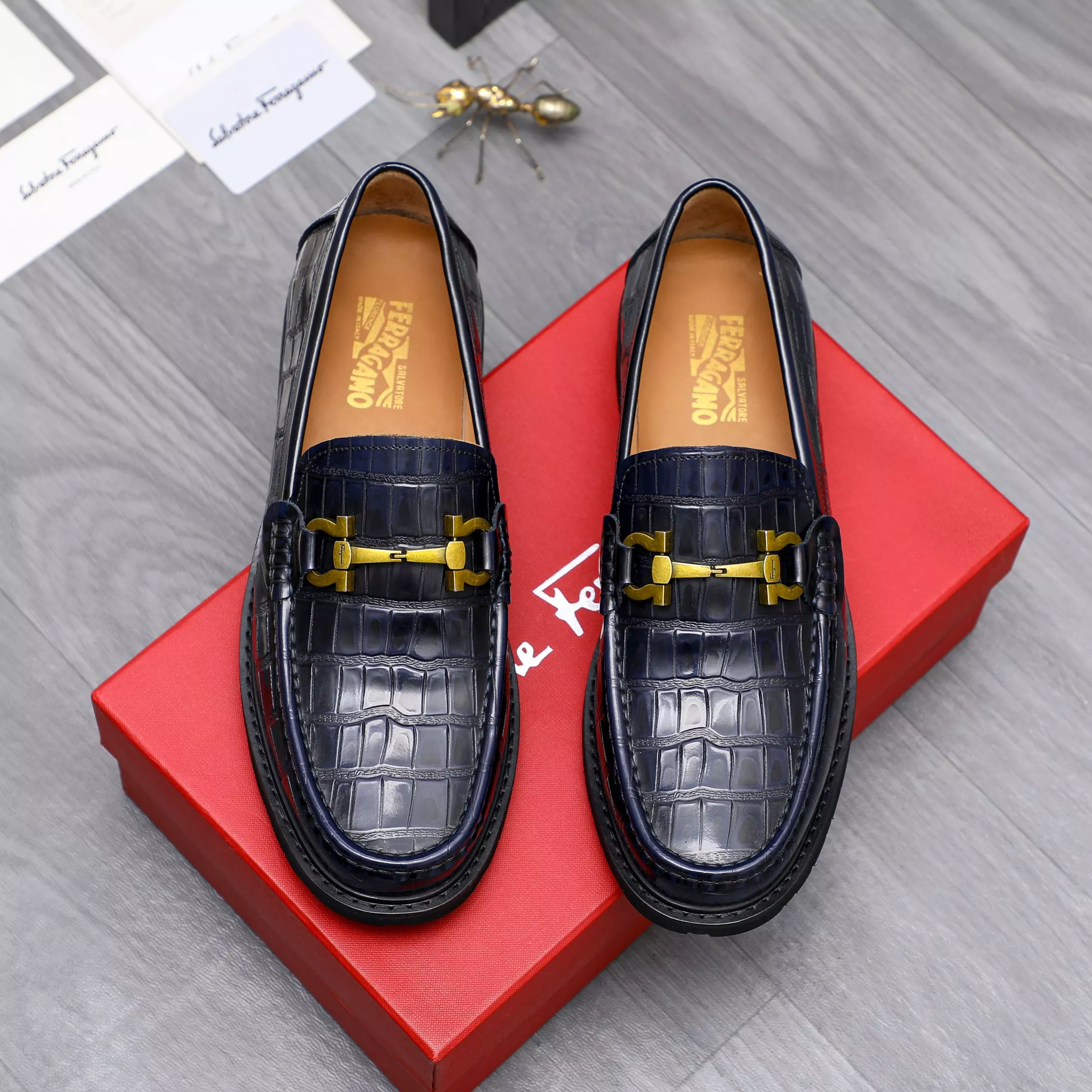 Comfortable 8199 Salvatore Ferragamo Leather Shoes For Men