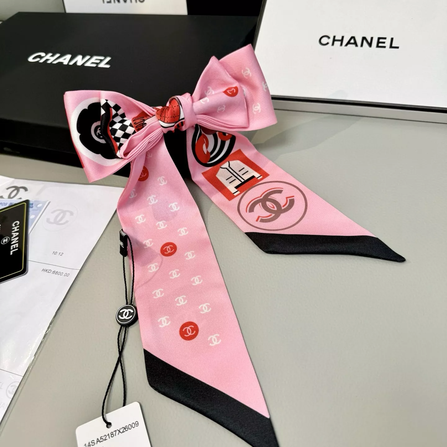 Comfortable 8599 Chanel Silk Scarf