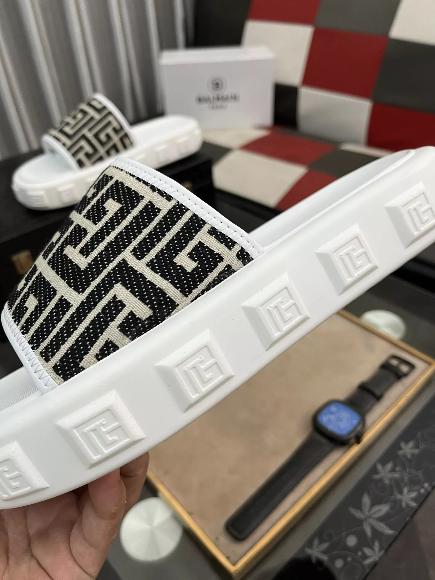 Comfortable 8628 Balmain Slippers For Men