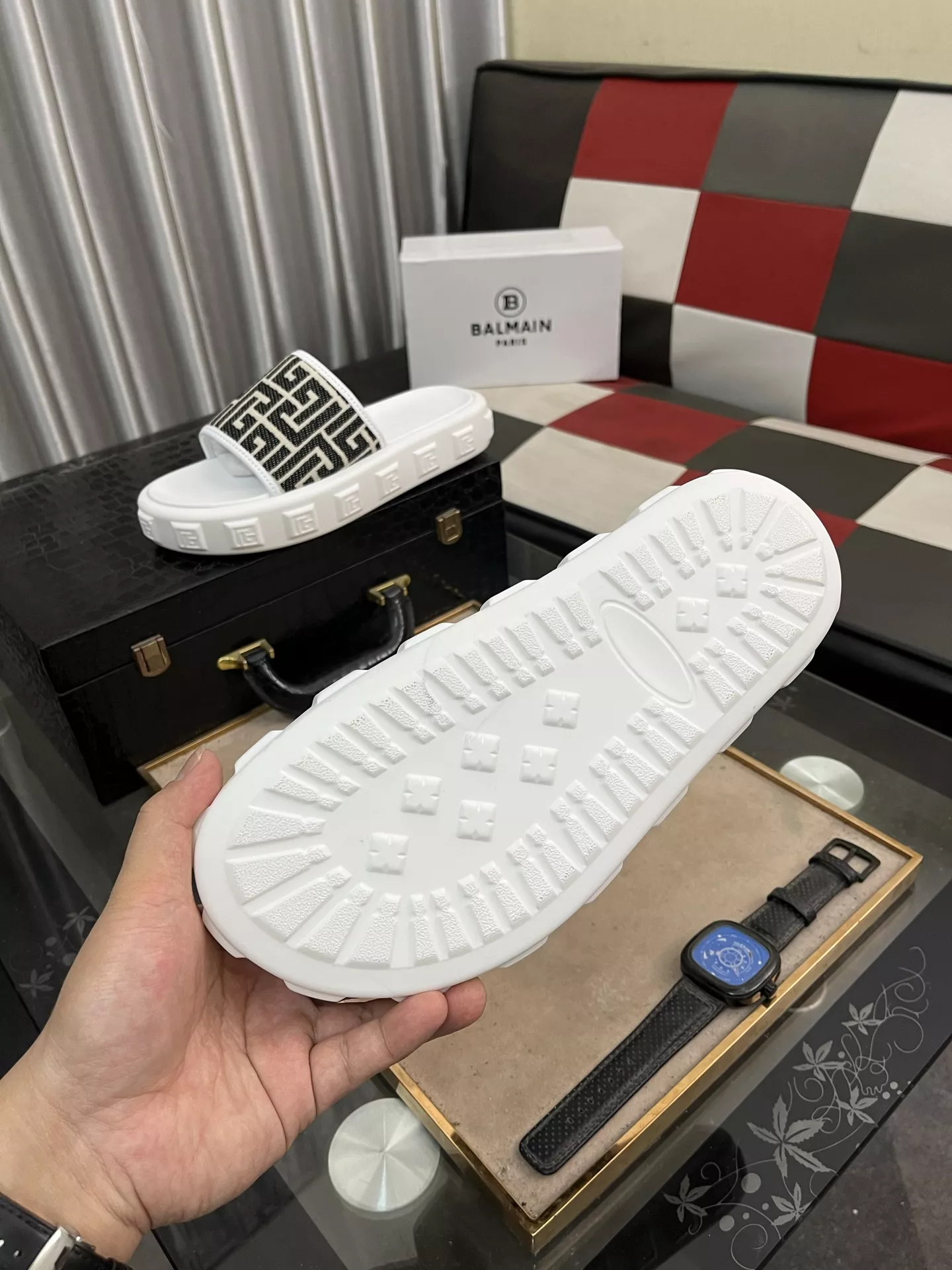 Comfortable 8628 Balmain Slippers For Men