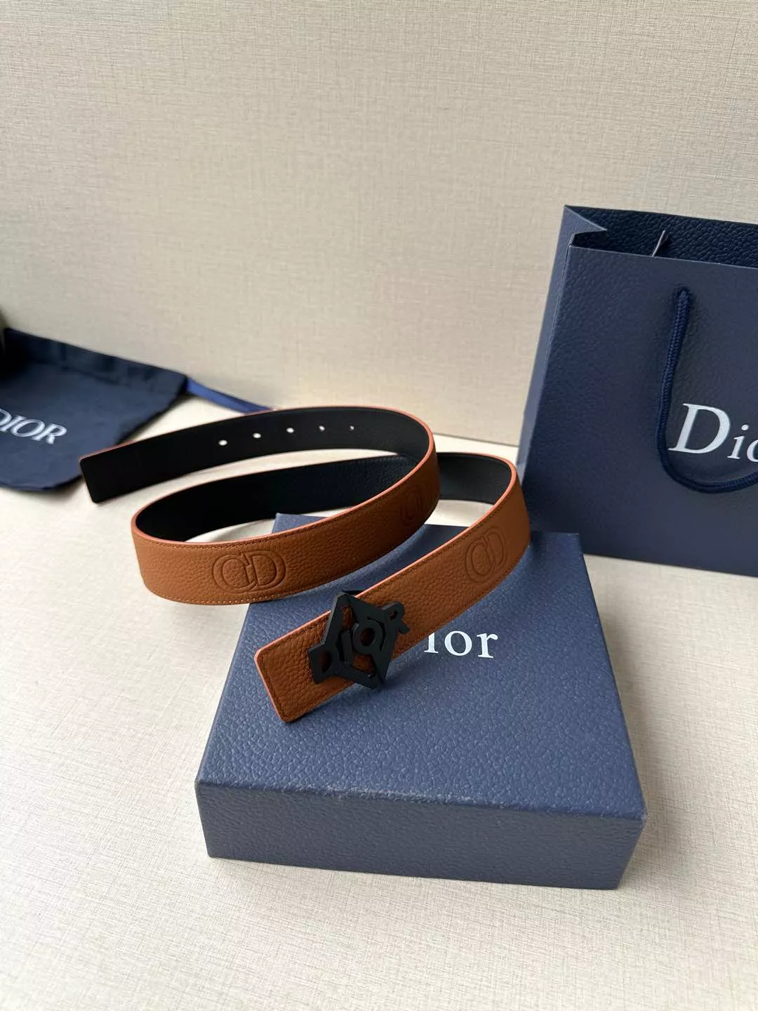 Comfortable 8666 Christian Dior AAA Quality Belts In 3.5cm For Men