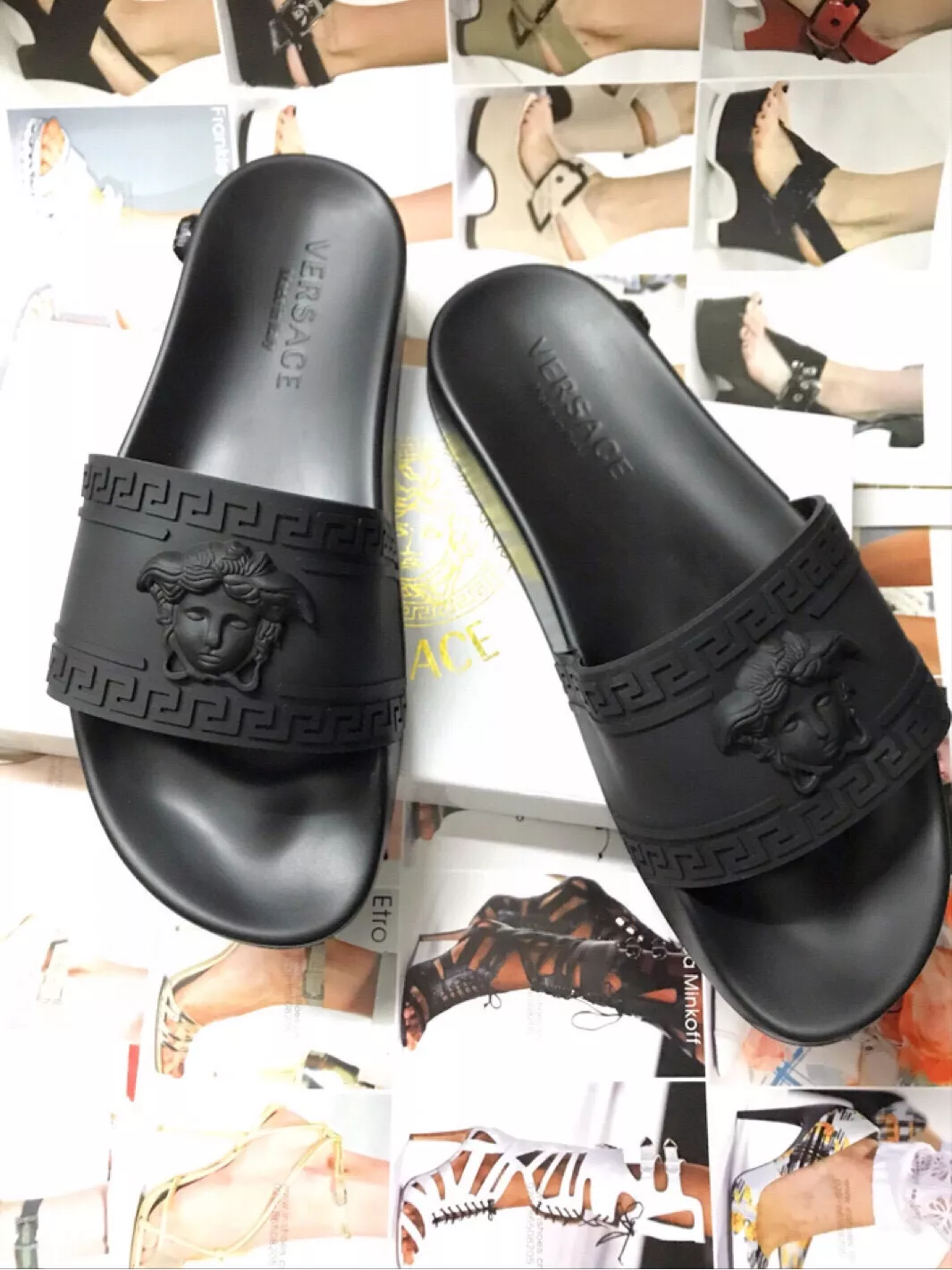 Comfortable 8786 Versace Slippers For Men