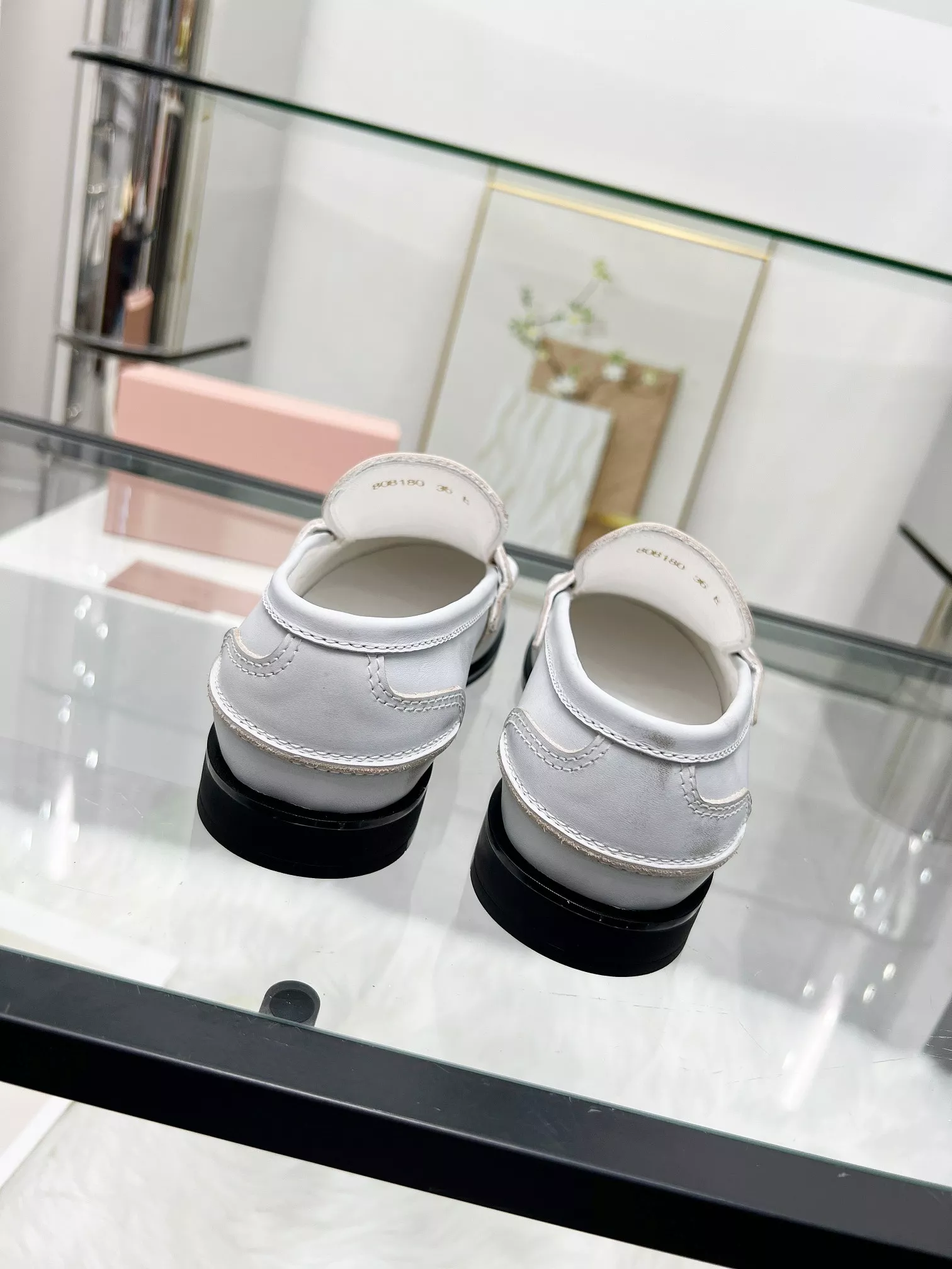 Comfortable 8837 MIU MIU Leather Shoes For Women