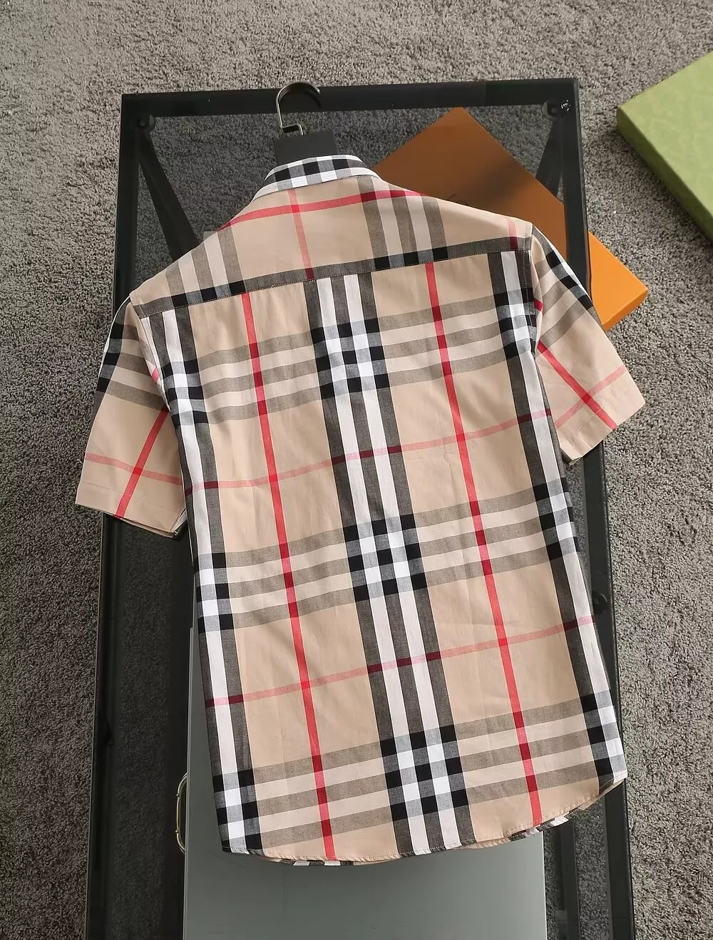 Comfortable 8940 Burberry Shirts Short Sleeved For Men
