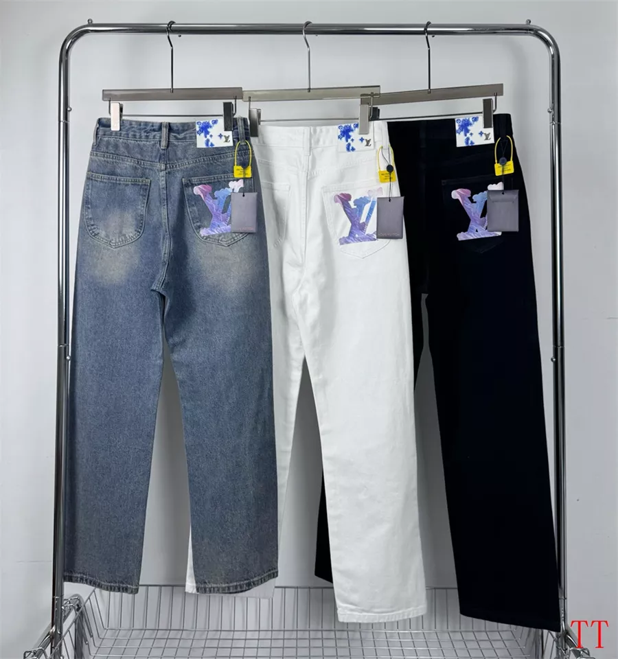 Comfortable 9096 Louis Vuitton LV Jeans For Men