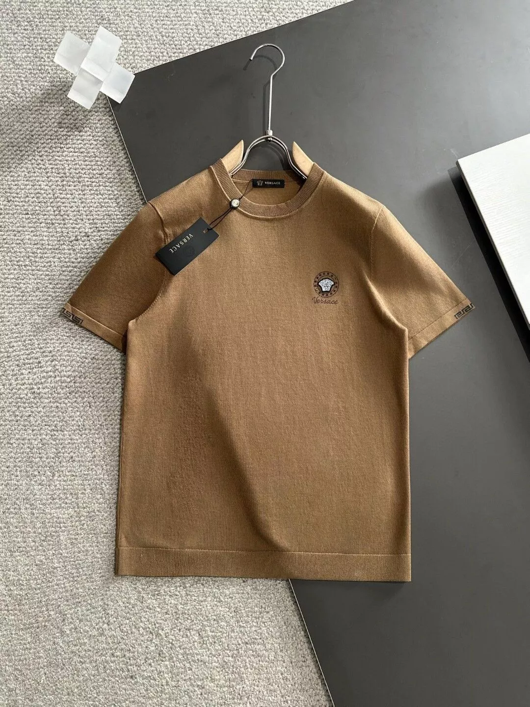 Comfortable 9180 Versace T-Shirts Short Sleeved For Men