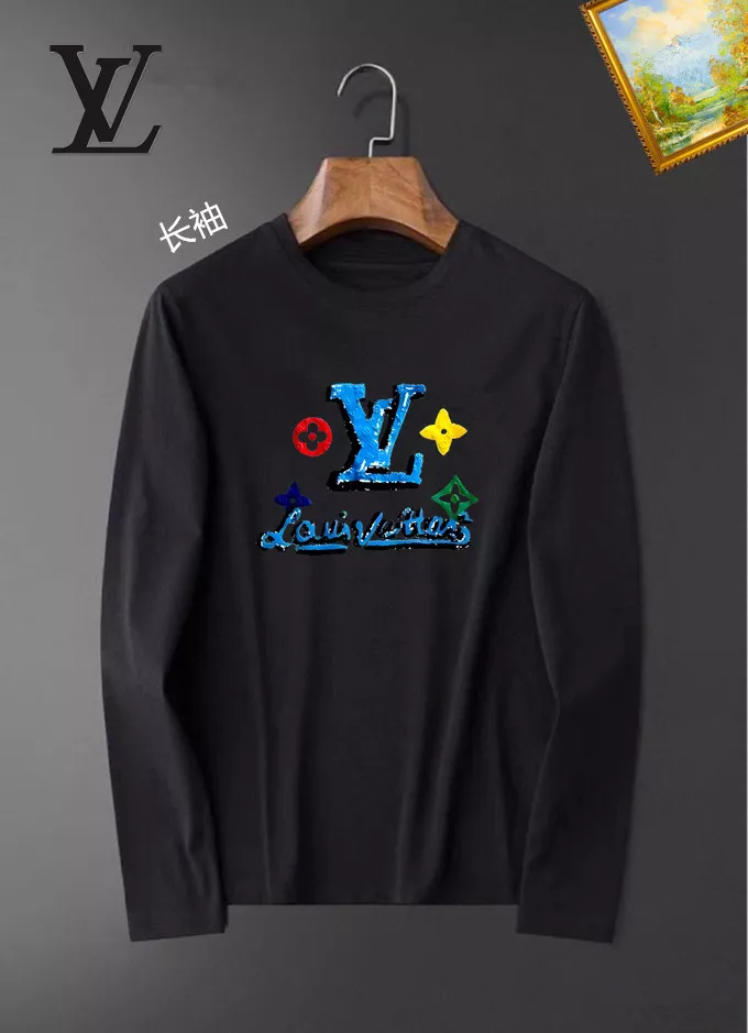 Comfortable 9495 Louis Vuitton LV T-Shirts Long Sleeved For Unisex