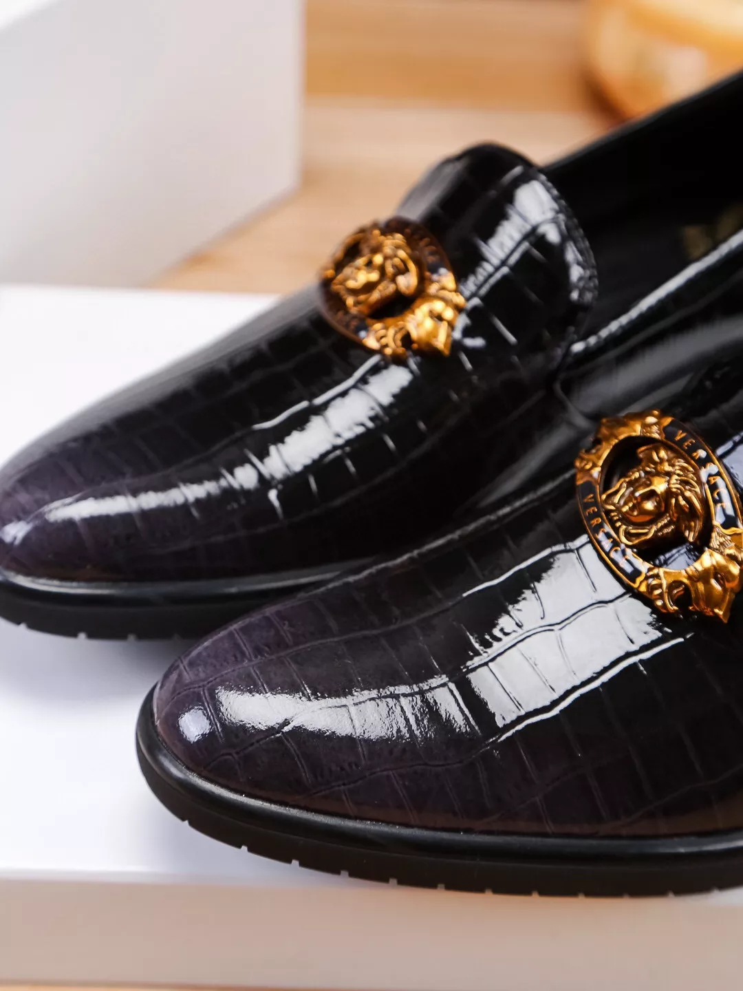 Comfortable 9515 Versace Leather Shoes For Men