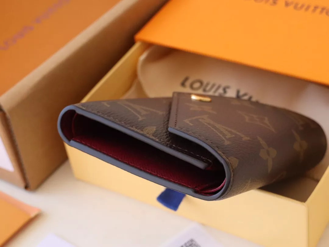 Comfortable 958 Louis Vuitton AAA Quality Wallets In Burgundy
